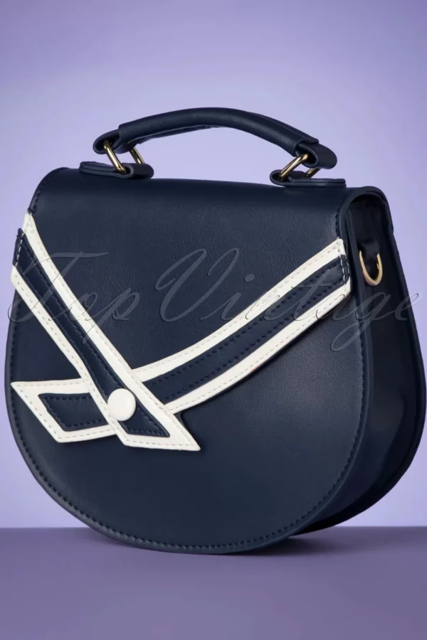 Fashion Banned Retro Nautical Kelly Lee Handtas In Marineblauw