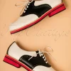 Shop Banned Retro Old Soul Dancer-Schoenen In Wit En Zwart