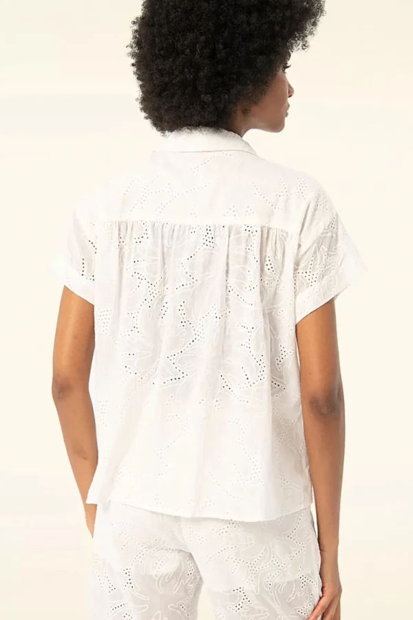 Shop Surkana Olly Oversized Blouse In Wit