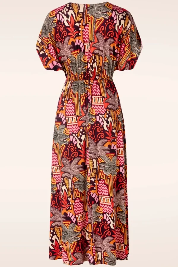 Cheap Surkana Palma Maxi Jurk In Multi