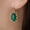 Discount Lovely Peacock Pine Stone Drop Oorbellen In Groen