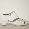 Sale Charlie Stone Petit Montpellier T-Strap Pumps In Wit