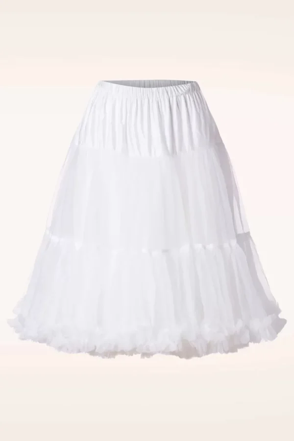 Shop Banned Retro Queen Size Lola Lifeforms Petticoat In Wit
