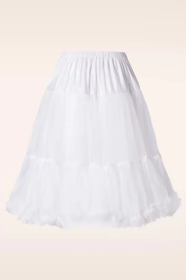 Shop Banned Retro Queen Size Lola Lifeforms Petticoat In Wit