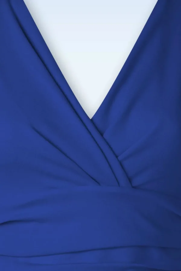 Flash Sale Vintage Chic for Topvintage Rinda Maxi-Jurk In Koningsblauw