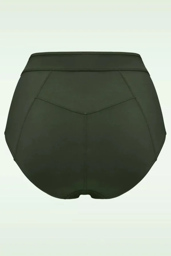 New Marlies Dekkers Royal Navy High Waist Bikini Broekje In Zeewier Groen
