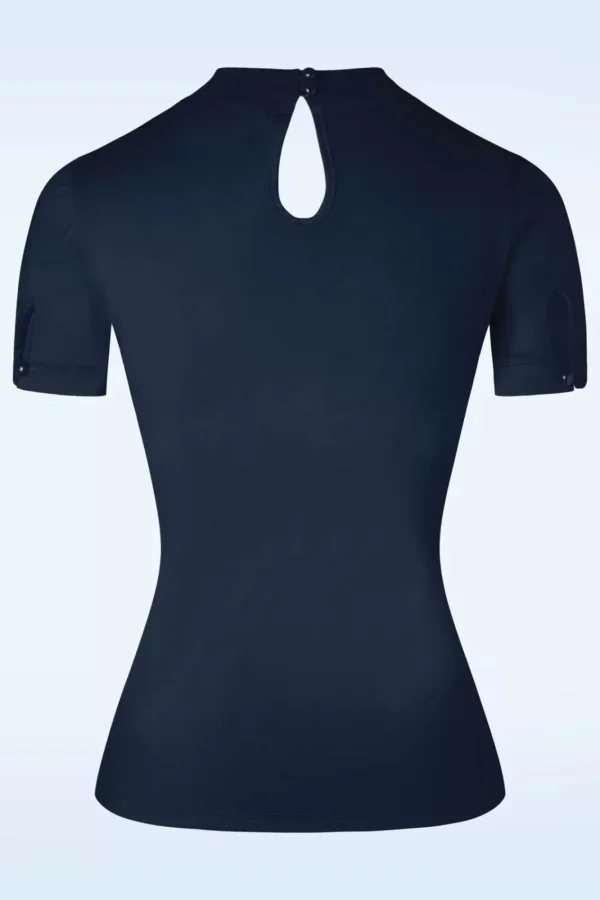 Cheap Banned Retro Sandy Loves Danny Top In Marineblauw