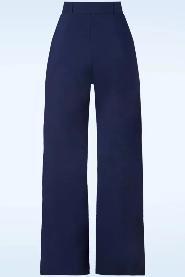 Store Vintage Chic for Topvintage Sasha Pantalon In Marineblauw