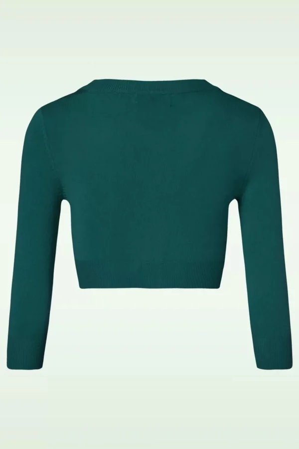 Clearance Mak Sweater Shela Cropped Vest In Pauwgroen