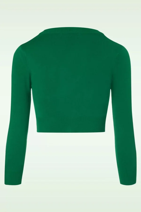 Discount Mak Sweater Shela Cropped Vest In Smaragdgroen