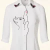Flash Sale Banned Retro Snow Bird Blouse In Ivoorwit