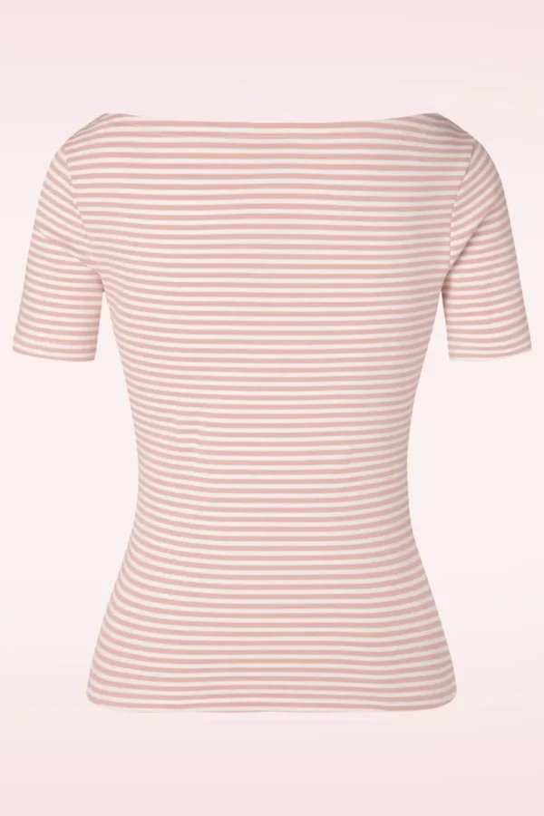 Outlet Banned Retro Sweet Candy Jersey Top In Blush Roze