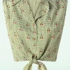 Online Banned Retro Sweet Pea Blouse In Groen