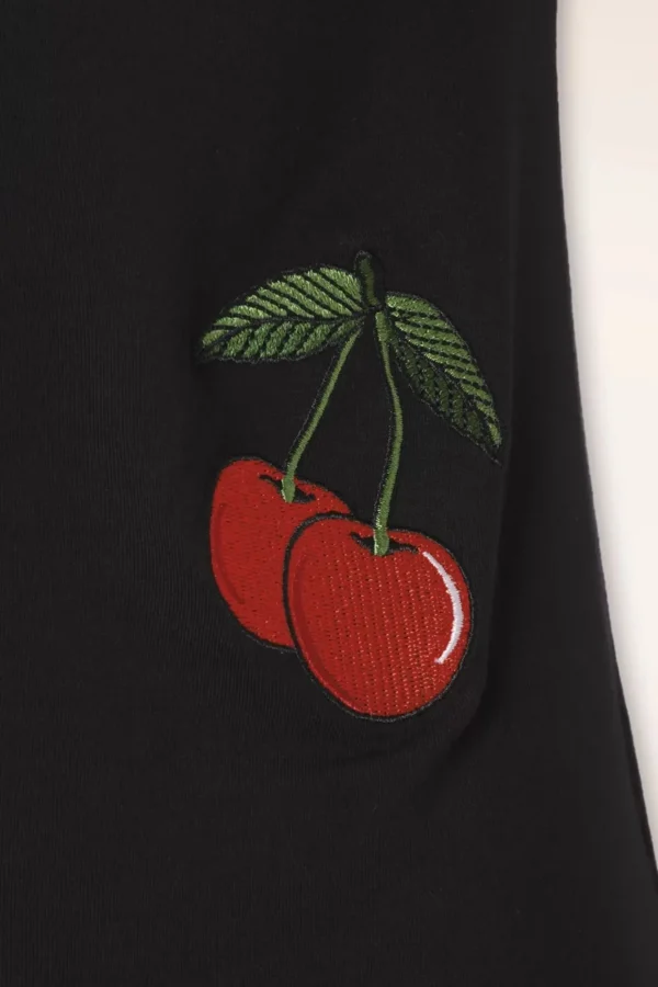 Cheap Banned Retro Sweet Summer Top In Zwart En Rood