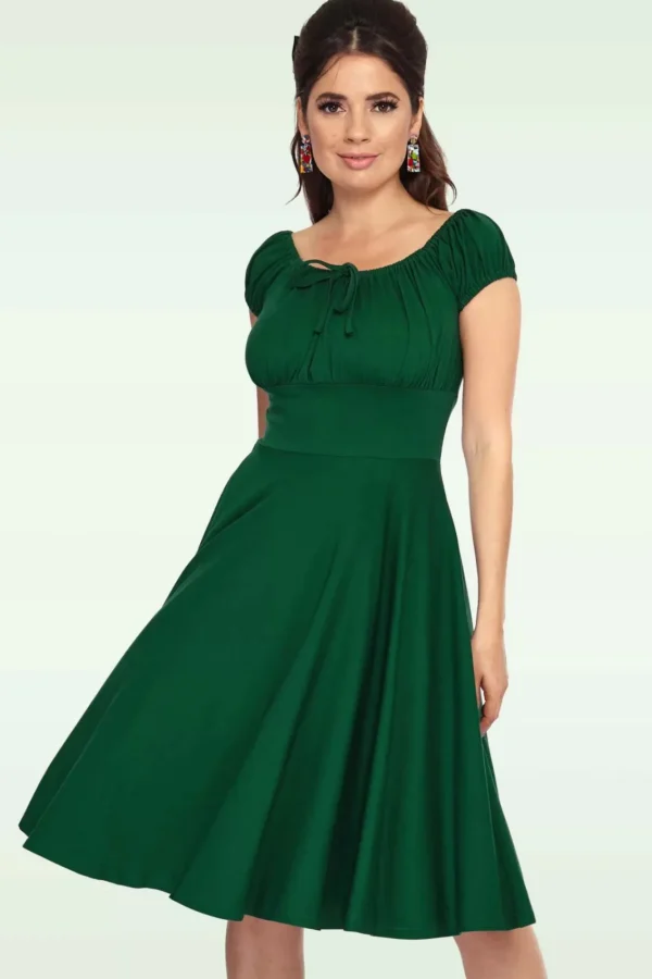 Store Vixen Tessy Swingjurk In Bosgroen
