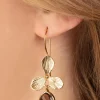 Store Very Cherry The Clover Oorbellen In Goud En Rookkwarts