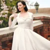 Store Vintage Diva The Jayne Swing Jurk In Gebroken Wit