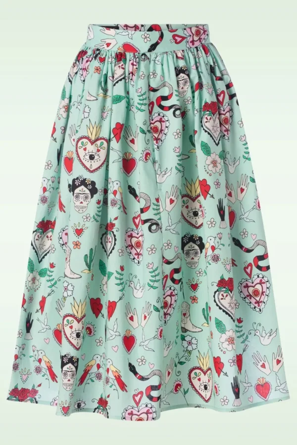 Flash Sale Bunny Tijuana Swing Rok In Mintgroen
