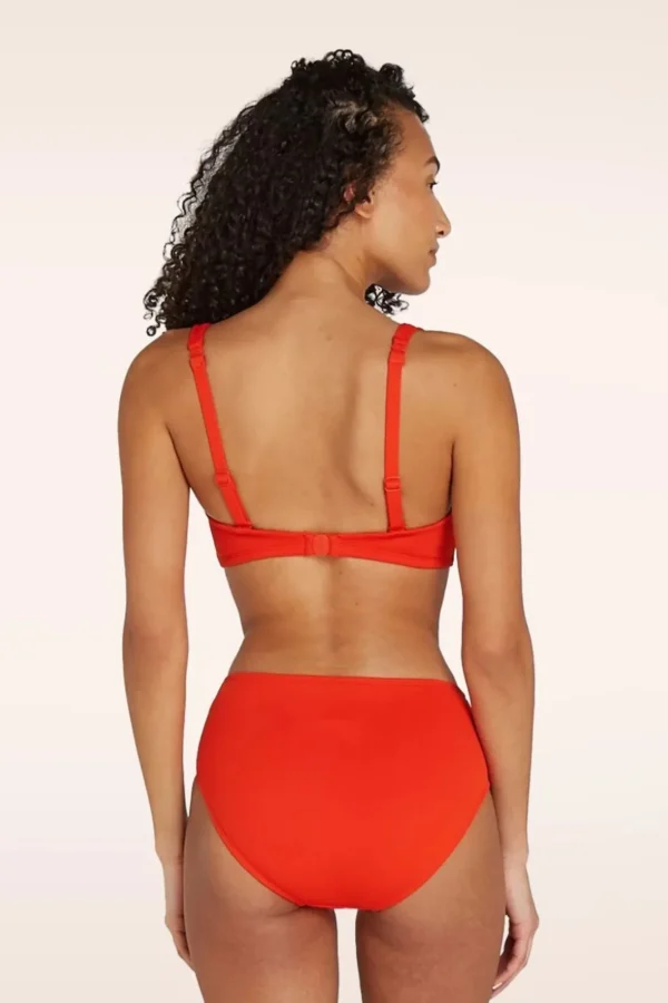 Online TC Beach Twisted Bikinitop In Zomers Rood